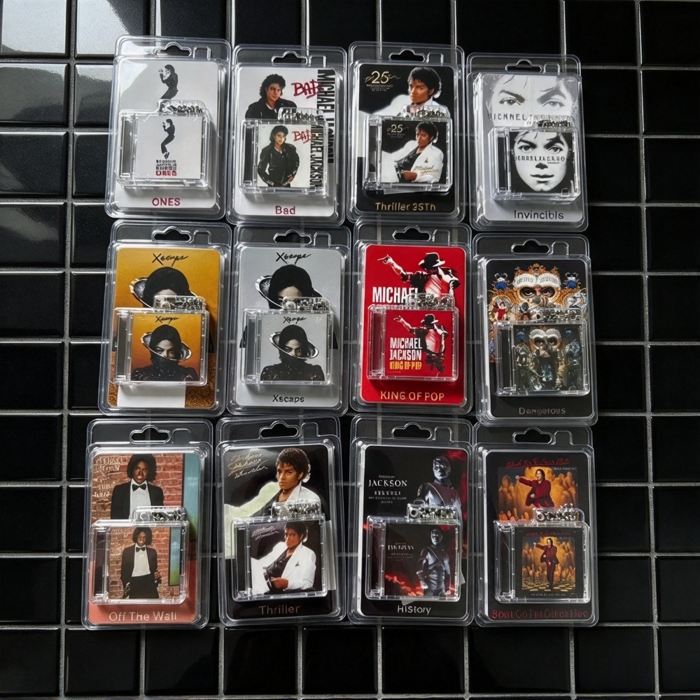 Phone Accessories Charms - Gantungan kunci berbentuk mini album CD