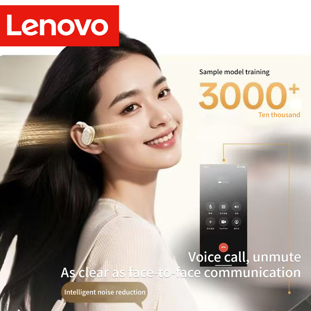 Headphone Lenovo EA366 Earhook - Phone Accessories Amazon ulasan dan harga