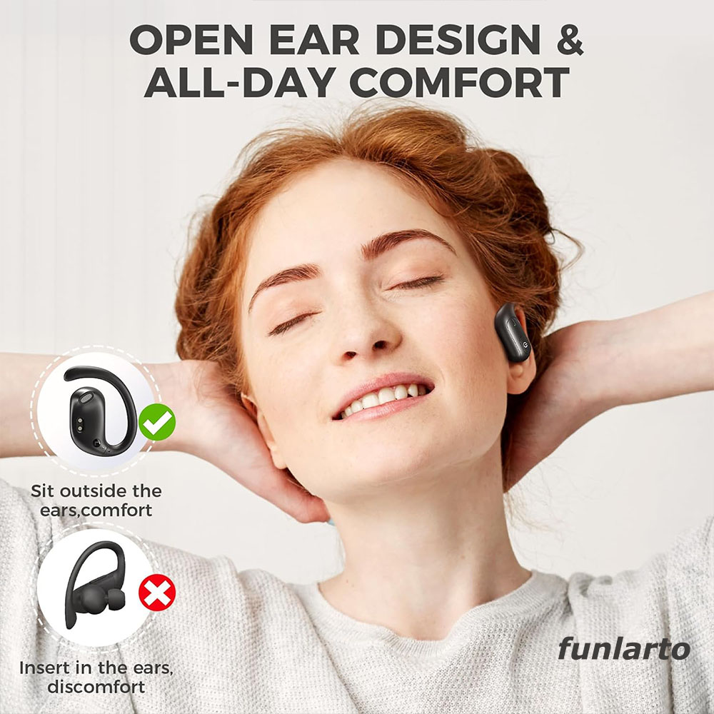 Headphone lari nirkabel Open-E - Phone Accessories Amazon ulasan dan harga